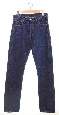 リーバイス Levi's 90s 501 MAde in USA ミント ボタン裏546 90's USA製 濃紺 デニム ネイビー 30/36 103MB-495