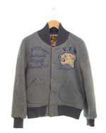 シュガーケーン SUGAR CANE スタイルアイズ Style Eyes ウールスタジャン ブルゾン チェーンステッチ　M16271 40R ジャケット グレー 103MT-3253