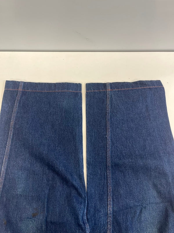 テンダーロイン TENDERLOIN ペインターデニムパンツ シンチバック オレンジステッチ ワイドデニム 濃紺 紺 デニム ブルー X-SMALL 101MB-711