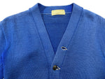 ヴィンテージ vintage 40s 40年代 IMPERIAL インペリアル レタードカーディガン ニット パチポケ ワッペン 青 サイズ 36 カーディガン ワンポイント ブルー 104MT-1856