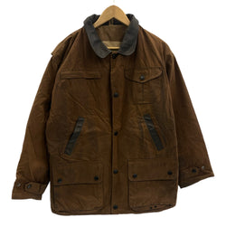 バブアー BARBOUR 90's 90年代 BUCKHOUSE バックハウス ダブルネーム BUSHMAN JACKET ブッシュマンジャケット ワックス コットン オイルドジャケット ハンティング VINTAGE ヴィンテージ ジャケット ブラウン 101MT-5336