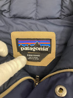 パタゴニア PATAGONIA 2015年製 Bivy Down Vest ビビーダウンベスト アウトドア 茶 紺 バイカラー 27586FA15 ベスト ベージュ Sサイズ 101MT-5127