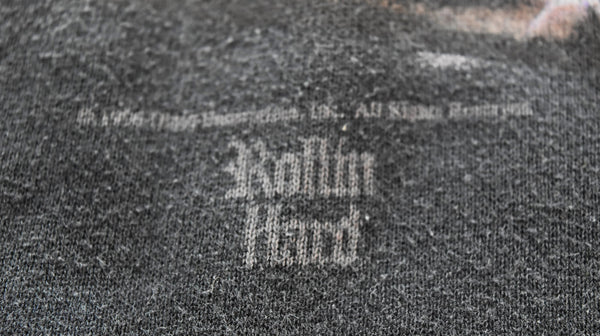 US US古着 90s USA製 ヴィンテージ Rollin Hardローリンハード スウェット ブラック LLサイズ 103MT-3361