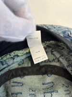 シュプリーム SUPREME 21SS Warp Jacquard Logos Denim Crusher ワープジャカードロゴ デニムクラッシャー バケットハット 帽子 メンズ帽子 ハット ブルー 101hat-183