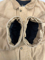 カーハート Carhartt 90s 90's 99年 MADE IN USA カバーオールダックジャケット ヴィンテージ 茶 C08WET ジャケット ベージュ 101MT-5289