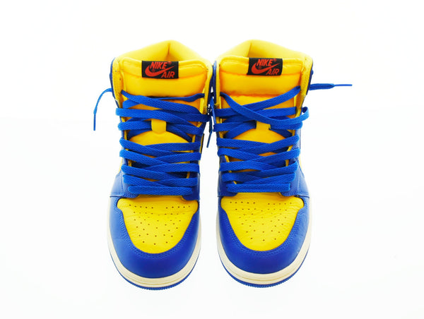 ナイキ NIKE WMNS AIR JORDAN 1 RETRO HIGH OG エア ジョーダン 1 レトロ ハイ オリジナル REVERSE LANEY FD2596-700 メンズ靴 スニーカー イエロー 26cm 103S-554