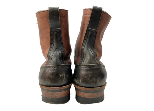 ホワイツブーツ WHITE'S BOOTS SMOKE JUMPER スモーク ジャンパー 2トーン ワーク Vibramソール レースアップ 革靴 茶 黒 メンズ靴 ブーツ ウエスタン ブラウン サイズ 8 1/2E 104S-769