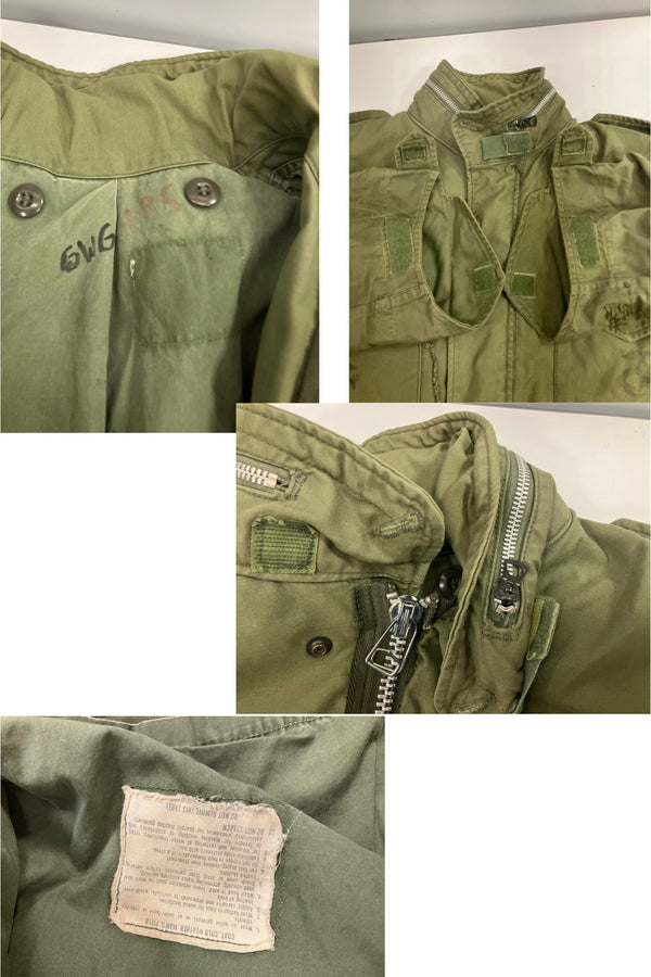 ミリタリー Military 60's~ 60年代 US ARMY 米軍実物 アメリカ軍 M-65 M65 フィールドジャケット シェル アルミジップ SCOVILL ZIP VINTAGE ヴィンテージ ジャケット カーキ 101MT-5415