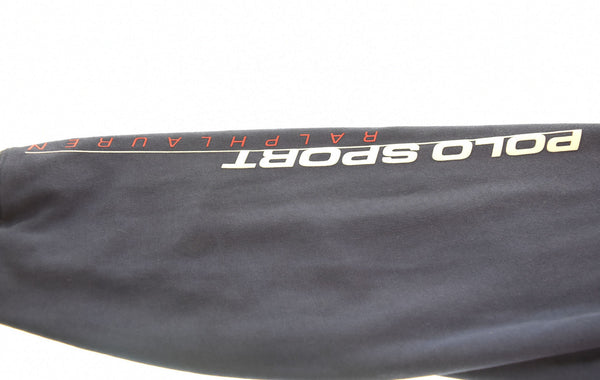 ラルフローレン RalphLauren 90s POLO SPORT アームロゴ グラフィック フーディー 90's 茄子紺  KK-RS-NA-0962 パーカ パープル Lサイズ 103MT-2596