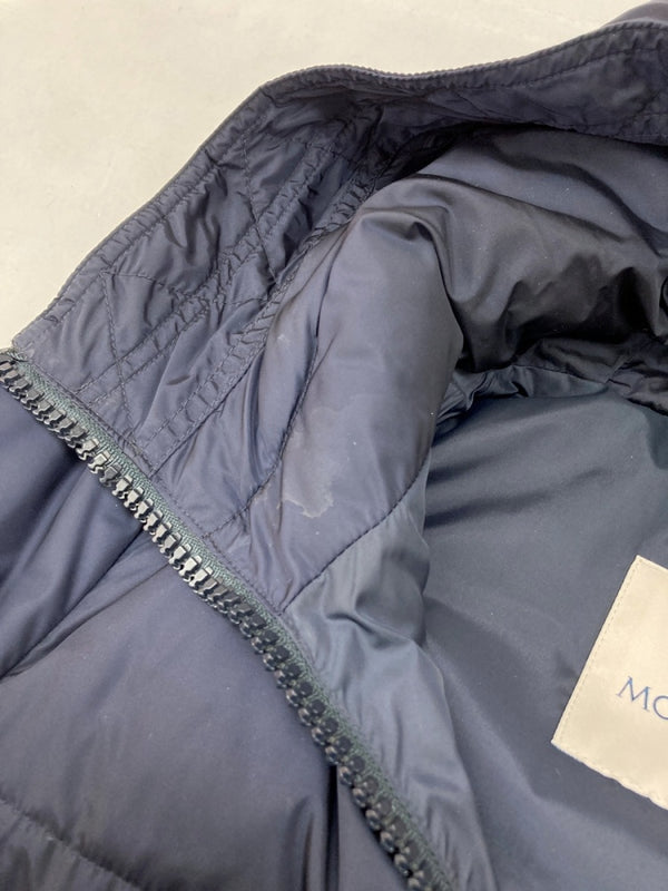 モンクレール MONCLER NESEA GIUBBOTTO ネセア ダウンジャケット ロゴワッペン NAVY 紺 C20934588085 54155 ジャケット ロゴ ネイビー SIZE00 104LT-32