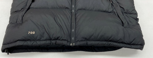 ザノースフェイス THE NORTH FACE MENS HOMMES DOWN VEST ダウンベスト 700フィル 刺繍 BLACK 黒 ベスト ロゴ ブラック Lサイズ 104MT-719