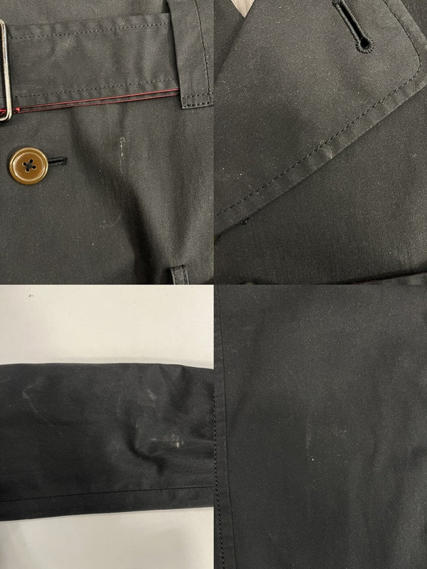 ヴィヴィアンウエストウッド  Vivienne Westwood MAN trench coat トレンチコート ライカ期 黒 4445-1301 表記サイズ44 ジャケット ブラック 101MT-4630