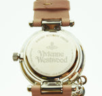 ヴィヴィアン・ウエストウッド Vivienne Westwood オーブチャーム パステル ピンク レザー 腕時計 レディース腕時計103T-54
