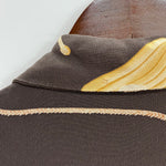 【曜日割引対象外】 サンサーフ SUN SURF Noh Mask 能面 アロハシャツ SS31609 半袖シャツ ブラウン Mサイズ 201MT-3826 VB