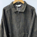 アンセルム ANCELLM TWEED ZIP JACKET サイズ1 ジャケット ブラウン 201MT-4813
