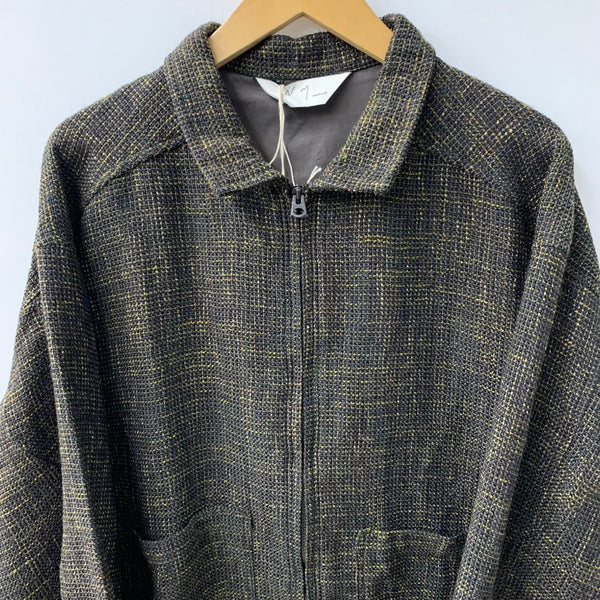 アンセルム ANCELLM TWEED ZIP JACKET サイズ1 ジャケット ブラウン 201MT-4813
