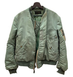 ミリタリー Military Item 50's USAF U.S.AIR FORCE MA-1 1st model Flight Jacket 最初期 黒タグ アメリカ軍 フライトジャケット 緑  ジャケット 無地 カーキ Lサイズ 104MT-1003