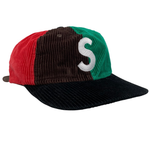 【中古】シュプリーム SUPREME 24FW Corduroy S logo 6-panel Multi Color 帽子 メンズ帽子 キャップ マルチカラー 201goods-577