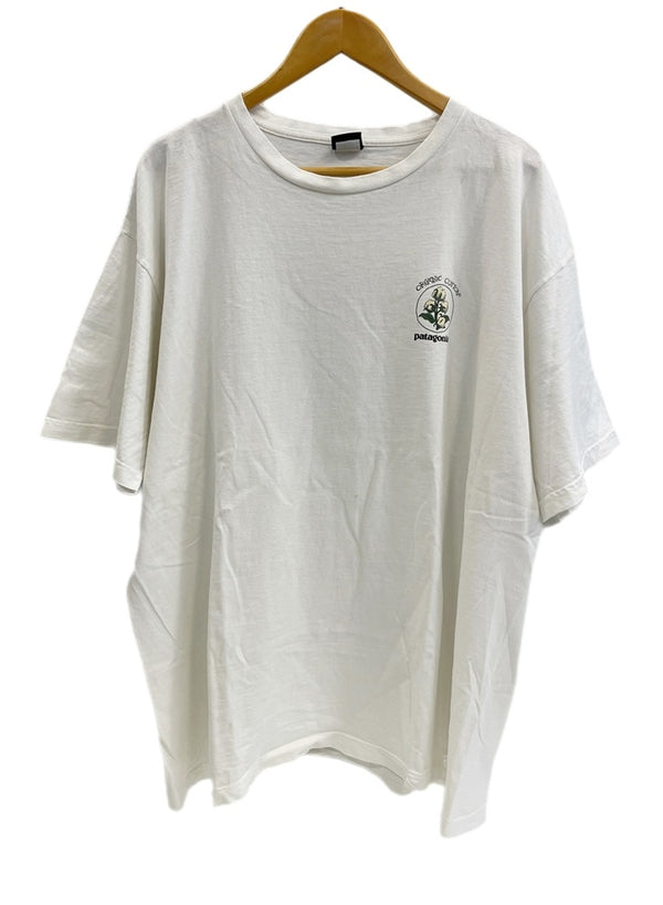 パタゴニア PATAGONIA 90s Vintage USA製 ヴィンテージ オーガニックコットン プリントTシャツ  XL Tシャツ ホワイト LLサイズ 101MT-4709