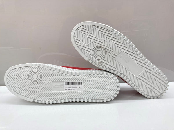 オフホワイト OFF-WHITE Arrow Sneakers アロー スニーカー スエード ローカット シューズ 白 赤 メンズ靴 スニーカー レッド サイズ 43 104S-1061