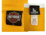 ハーレーダビットソン Harley Davidson 00s 00's ©2004 バイカー モーターサイクル プリント アメリカ製 MADE IN USA Tシャツ イエロー Lサイズ 101MT-3348