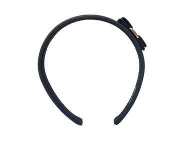 サルヴァトーレフェラガモ Salvatore Ferragamo ヴァラリボン コットン メタル カチューシャ ヘアアクセサリー クラシカル フェミニン イタリア製 BLACK 黒 340086 レディース その他 ロゴ ブラック 104H-35