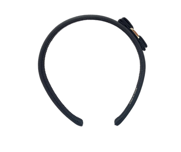 サルヴァトーレフェラガモ Salvatore Ferragamo ヴァラリボン コットン メタル カチューシャ ヘアアクセサリー クラシカル フェミニン イタリア製 BLACK 黒 340086 レディース その他 ロゴ ブラック 104H-35