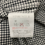 ピンクハウス PINK HOUSE ギンガムチェック柄 リボン レース 襟付き 半袖ワンピース ワンピース ブラック 201LT-430