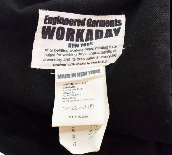 エンジニアド ガーメンツ ENGINEERED GARMENTS WORKADAY UTILITY JACKET カバーオール ブラック ジャケット 無地 ブラック Sサイズ 103MT-415