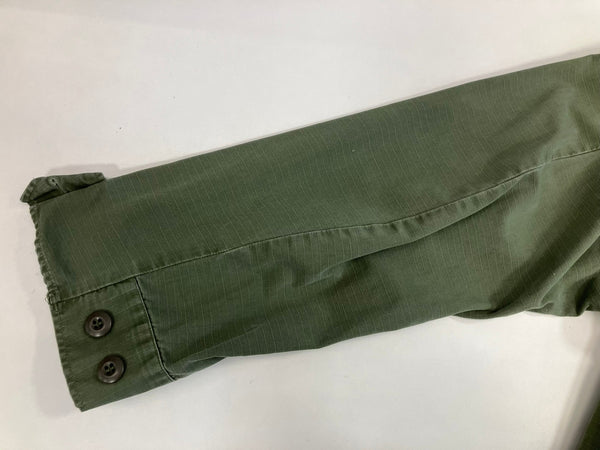 ミリタリー military 60's 60年代 US ARMY 米軍 実物 ジャングルファティーグ ジャケット 5th リップストップ VINTAGE ヴィンテージ  SMALL-REGULA ジャケット カーキ Sサイズ 101MT-4904
