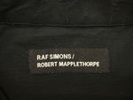 ラフシモンズ RAF SIMONS 17SS × ROBERT MAPPLETHORPE ロバートメープルソープ Oversized Shirt オーバーサイズ シャツ フォト 黒 171-219-10000-00099 長袖シャツ プリント ブラック 104MT-753