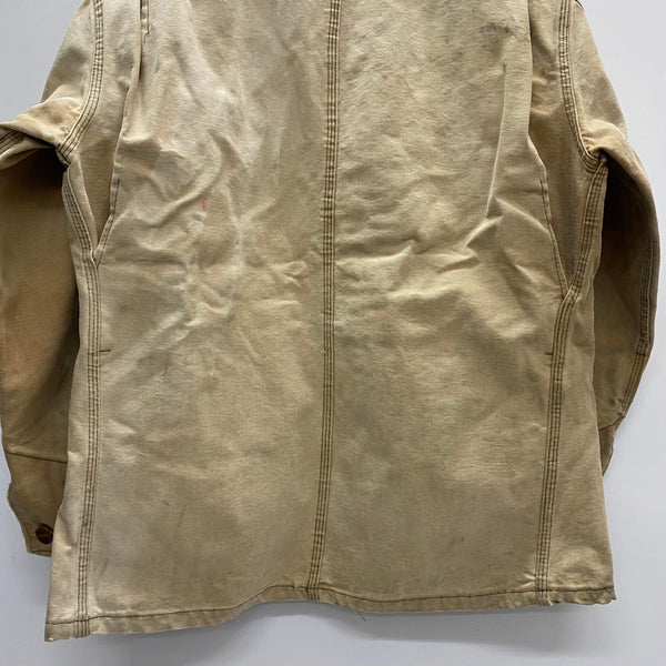 【曜日割引対象外】 カーハート Carhartt 70's Chore Coat デカCボタン カバーオール ジャケット ベージュ 40サイズ 201MT-4501 VB