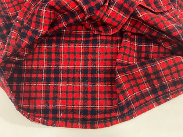 ペンドルトン PENDLETON 70's 70年代 ウール チェックシャツ ボードシャツ  ネルシャツ 開襟 オープンカラー ボックス vintage ヴィンテージ MADE IN USA アメリカ製  長袖シャツ レッド Lサイズ 101MT-5359