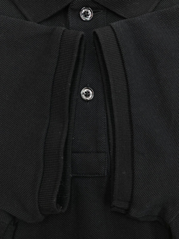 モンクレール MONCLER MAGLIA POLO MANICA CORTA マグリア ポロ マニカ コルタ ポロシャツ 半袖 ワッペン 刺繍 黒 D20918304200 84556 半袖ポロシャツ ロゴ ブラック Sサイズ 104MT-1645