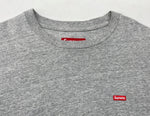 シュプリーム SUPREME Small Box Logo L/S Tee スモール ボックス ロゴ クルーネック ロング スリーブ Tシャツ 灰 ロンT ロゴ グレー Mサイズ 104MT-1317