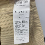 オーラリー AURALEE WASHED FINX TWILL EASY WIDE PANTSコットンイージーパンツ A8SP07TN ボトムスその他 ベージュ 1サイズ 201MB-978