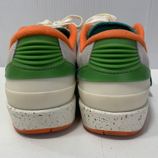 ナイキ NIKE ザ タイタン ウィメンズ エアジョーダン2 ロー  セーフティーオレンジ クロロフィル コラボ The Titan Women's Air Jordan 2 Low Safety Orange Chlorophyll DV6206-183  レディース靴 スニーカー オレンジ 23.5cmサイズ 201-shoes1305
