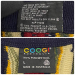 【曜日割引対象外】 クージー COOGI 90's 3Dニットカーディガン カーディガン マルチカラー Lサイズ 201MT-4034