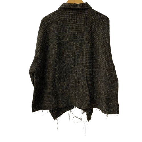 アンセルム ANCELLM TWEED ZIP JACKET サイズ1 ジャケット ブラウン 201MT-4813
