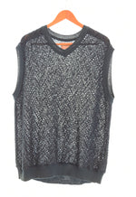 ヨーク　YOKE HERRINGBONE MESH V-NECK VEST ニットベスト 緑 ベスト グリーン 103MT-2159