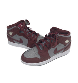 ジョーダン JORDAN Nike GS Air Jordan 1 Mid Team Red ナイキ GS エアジョーダン1 ミッド チーム レッド DQ8423-615 メンズ靴 スニーカー グレー 25cm 101sh-1941