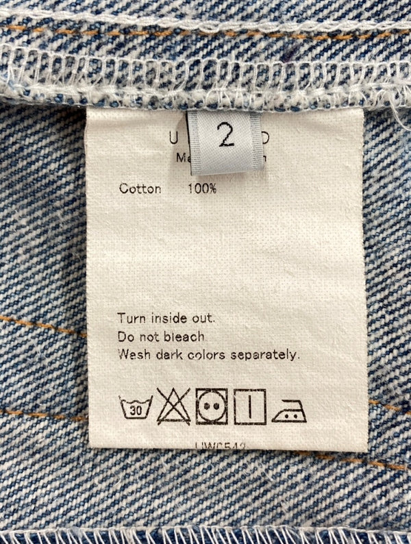 アンユーズド UNUSED 16AW REMAKE PATCHWORK DENIM リメイク パッチワーク デニム 再構築 ジップフライ ズボン パンツ 青 無地 UW0542 デニム ブルー サイズ 2 104MB-141