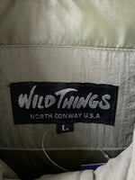 ワイルドシングス WILDTHINGS ダウンジャケット WT19442N-DI ジャケット ロゴ カーキ Lサイズ 201MT-2244