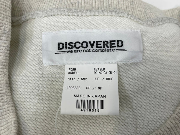ディスカバード DISCOVERED ユーズド 再構築 スウェットシャツ  DC NS-OA-CU-01 スウェット グレー フリーサイズ 601MT-91