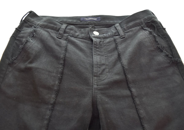 "ジョン アンダーカバー John UNDER COVER 裾ZIP 多切替 タチキリストレッチ デニムパンツ ジーパン JUV4505-2 デニム ブラック 2 103MB-548