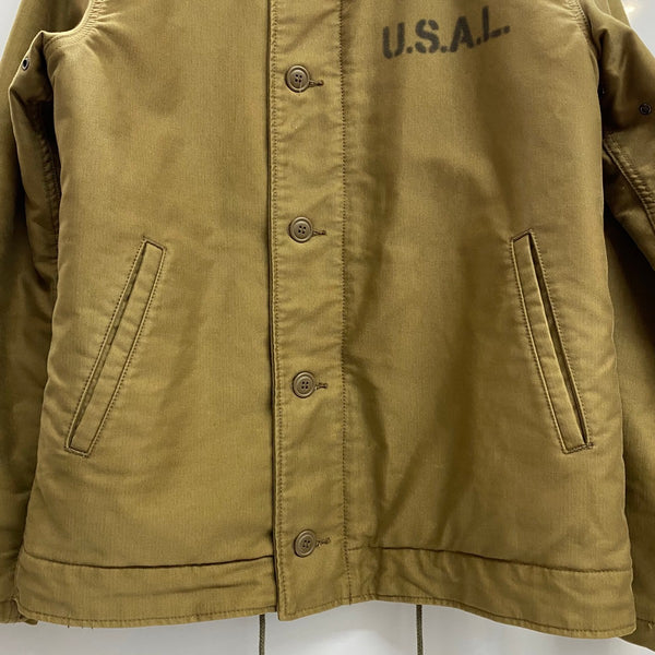 【曜日割引対象外】 アルファインダストリーズ ALPHA INDUSTRIES N-1 デッキジャケット ジャケット カーキ Lサイズ 201MT-4643 VB