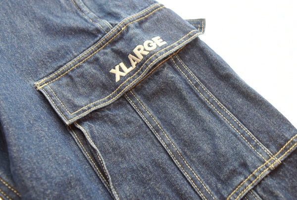 エクストララージ X-LARGE DENIM 6POCKET PANTS デニム カーゴパンツ 青 101204031010 デニム ブルー 34 103MB-177