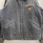 【曜日割引対象外】 カーハート Carhartt 00's デトロイトジャケット 裏地チェック USA製 ジャケット ブラック XLサイズ 201MT-4755 VB