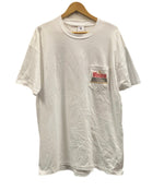 ヴィンテージ vintage 90's 90年代 DELTA  Winston WINNERS CLUB ウィンストン 企業モノ アートT ポケットTシャツ ポケT MADE IN USA アメリカ製 XL Tシャツ ホワイト LLサイズ 101MT-5185
