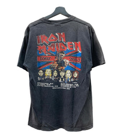 バンド band 00s IRON MAIDEN アイアンメイデン TOUR 2003 Tee 両面プリント ALSTYLE バンT フェード 黒 Tシャツ プリント ブラック Lサイズ 104MT-1355